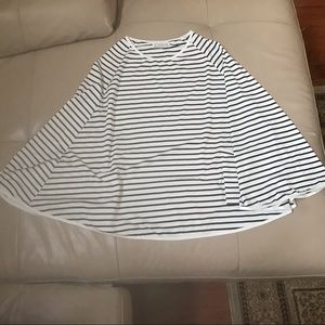 Kefee Kol Striped Breastfeeding Poncho, OS